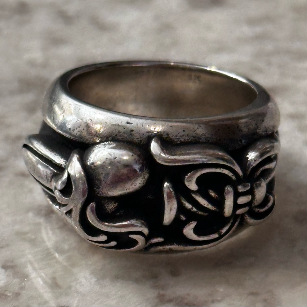 Chrome Hearts Dagger Heart Ring Size 8.25 | 925 Silver | 17 Grams | Fast Ship